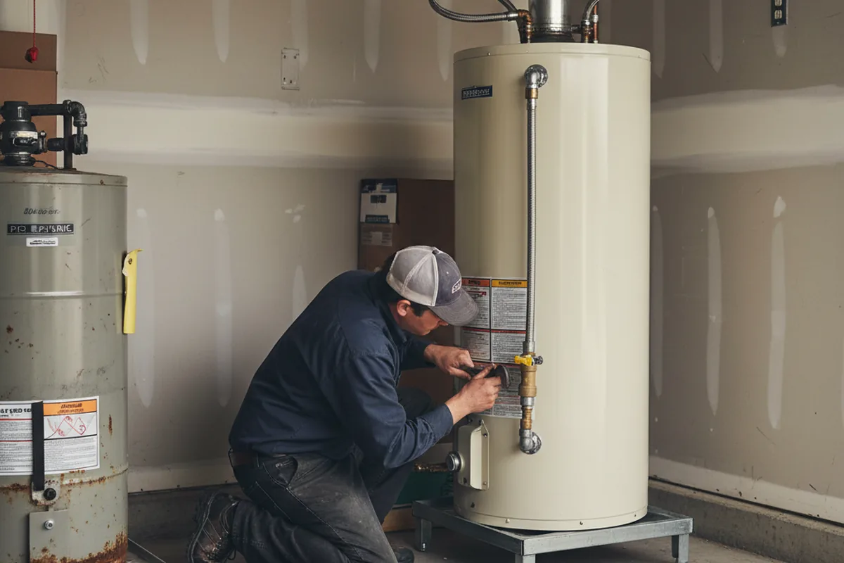 Water heater and shutoff valve replacement in Howes Cave