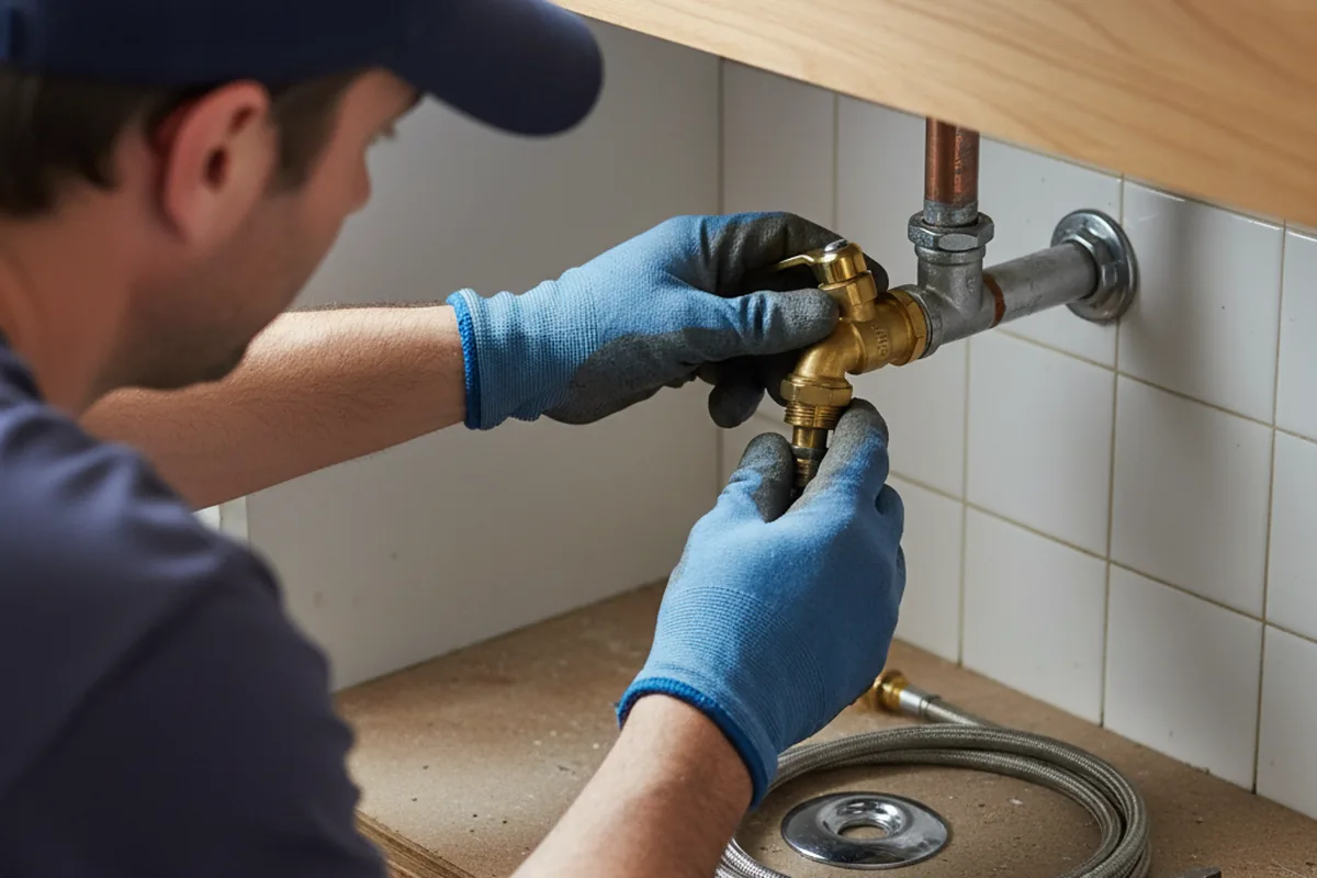 Shutoff valve and fitting work during Emergency Plumbing in Howes Cave